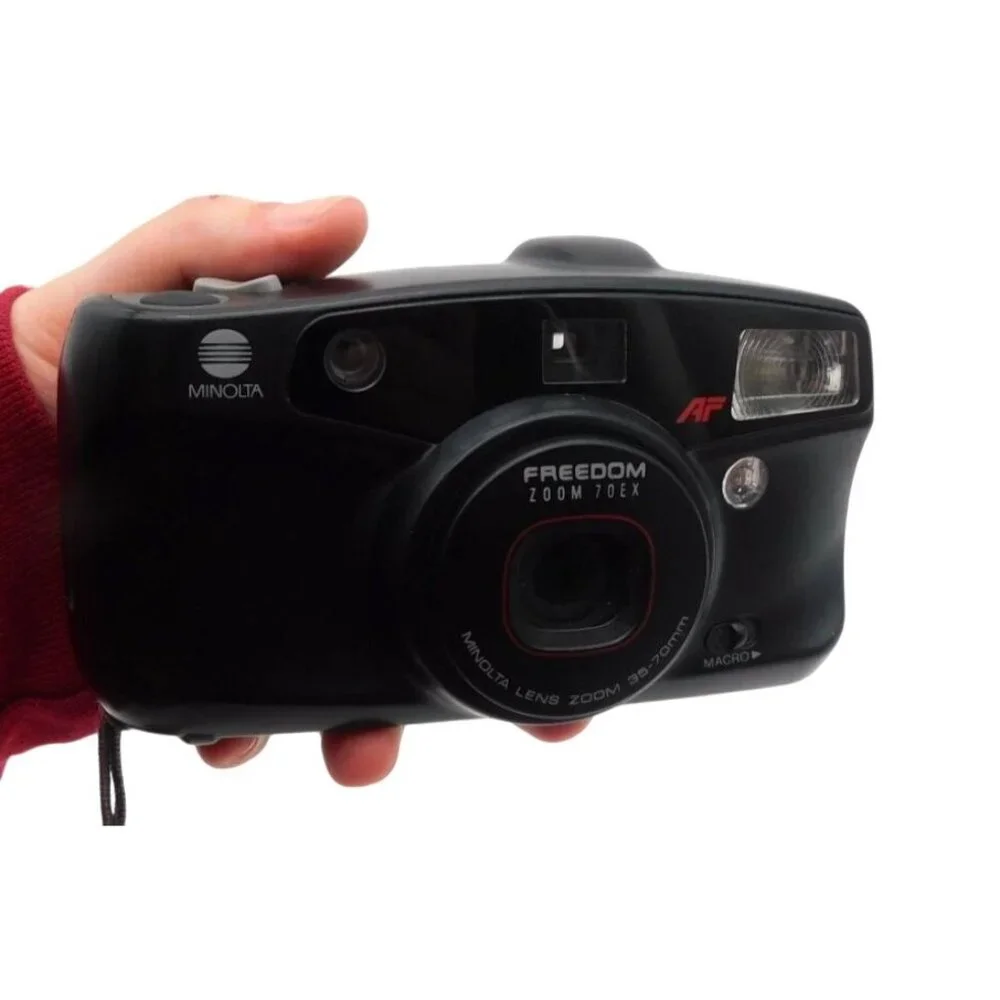Vintage Minolta Freedom Zoom 70EX 35MM Film Camera Battery Tested